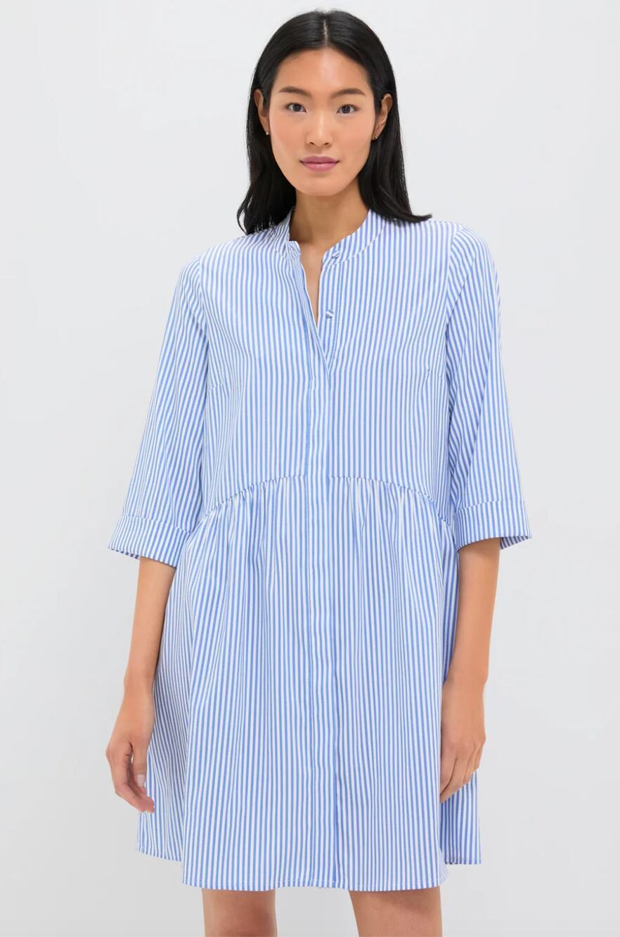 Tuckernuck Blue Stripe Royal Shirt Dress Sz XS NWT